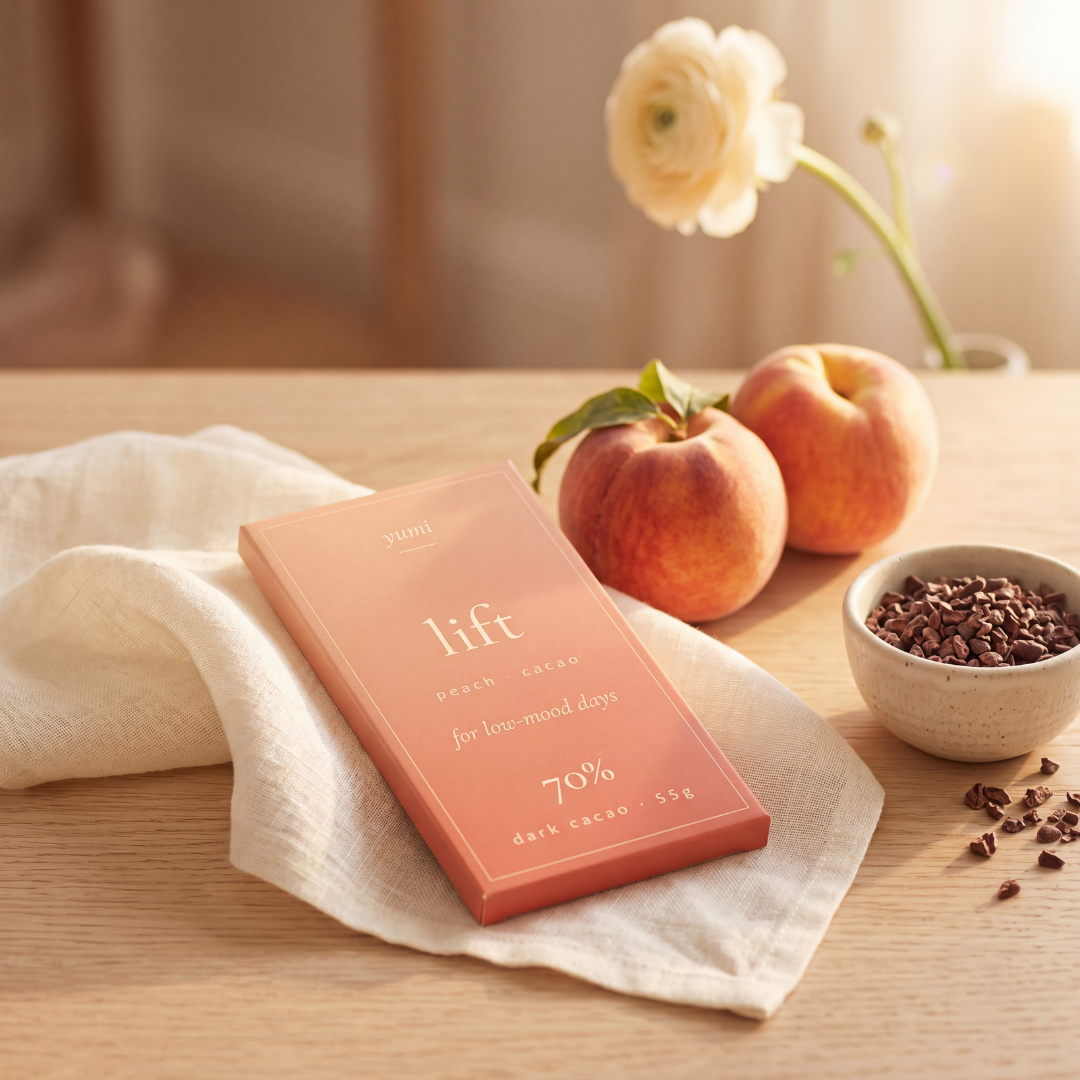 yumi lift — peach & cacao